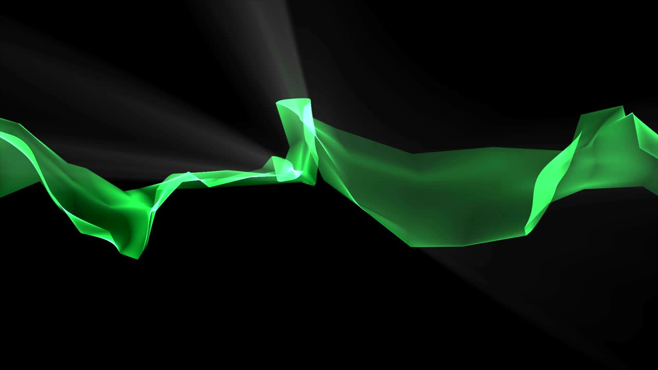 digital polygon soft silk ribbon gentle waving in light rays abstract background - new dynamic technology art motion colorful video footage