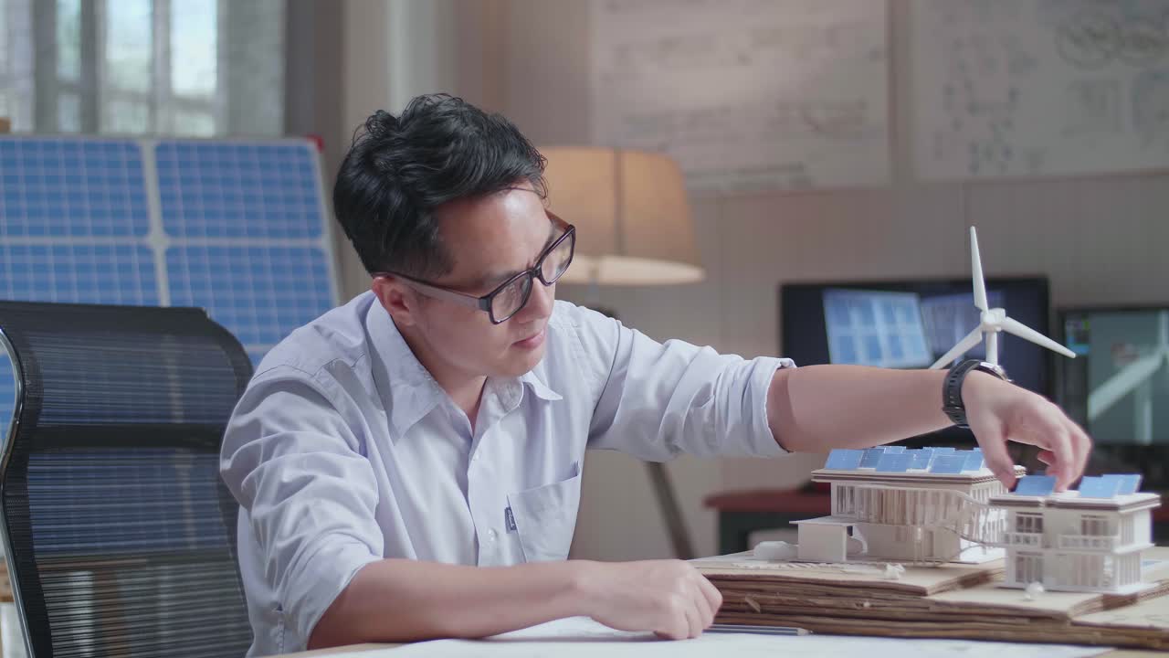 지속 가능한 주택 설계에 종사하는 건축가