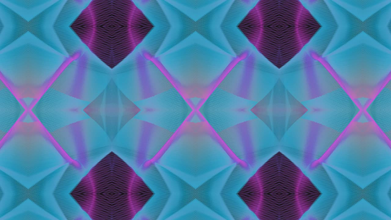 kaleidoscopio en movimiento. gráficos en movimiento de 4k