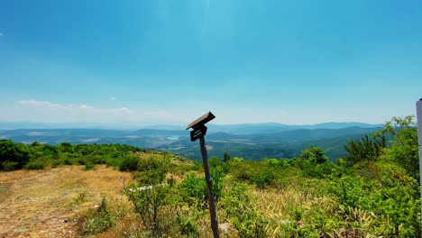 wood cabin over the top of mountain with beautiful view