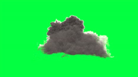 nube de humo de explosión