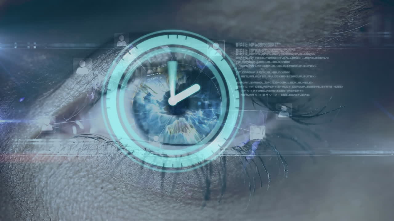 시계 움직임 과 인간 눈