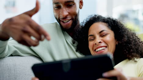 Love,-laughing-and-couple-on-couch