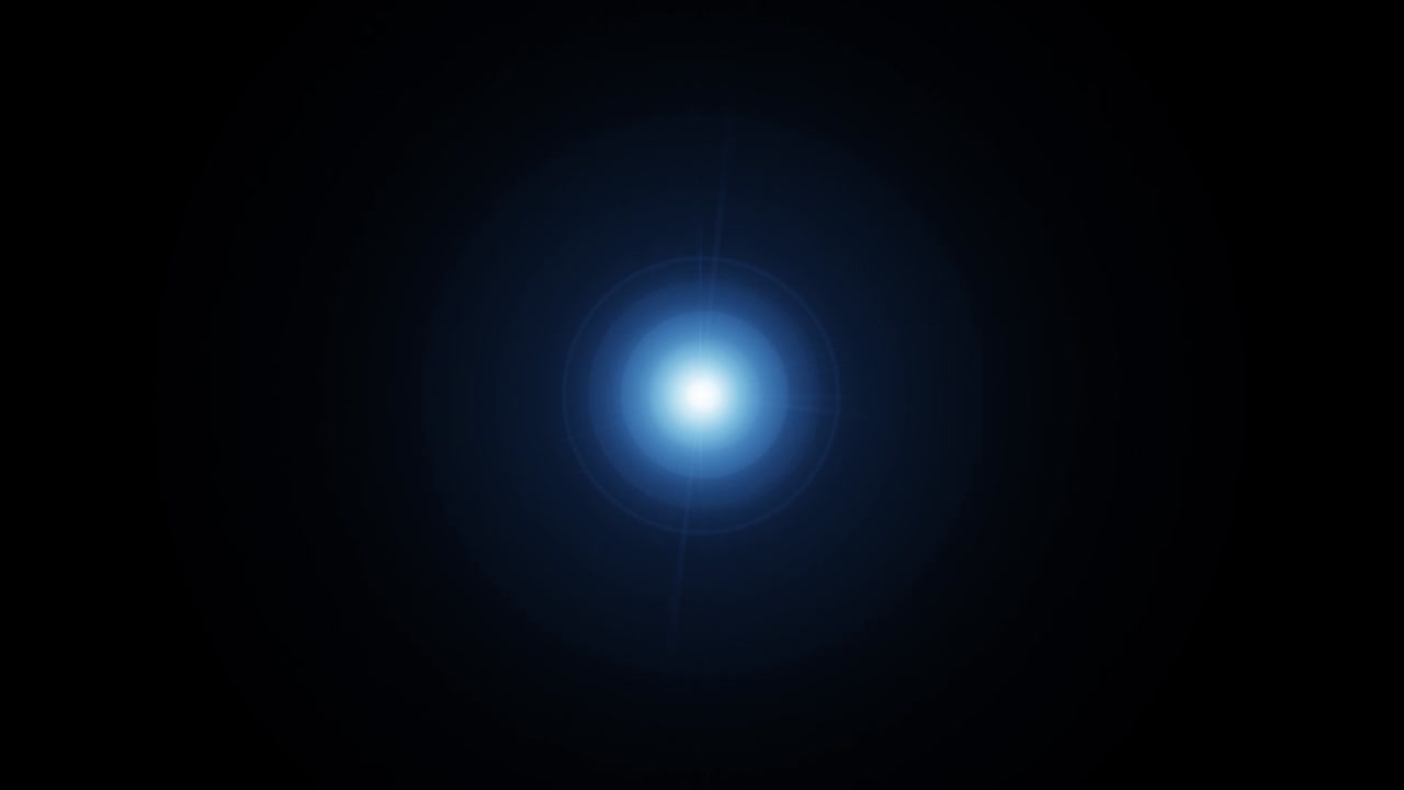 Futuristic company logo and text animation with glowing particles for modern business video