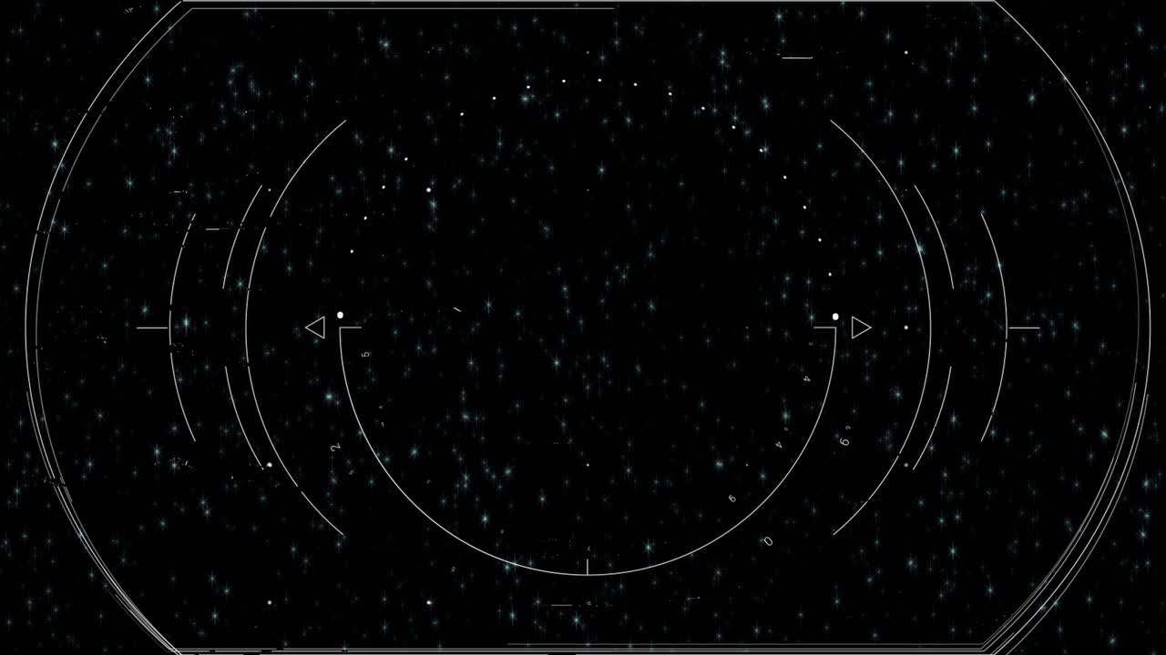 우주선 hud 디스플레이 스캔 밝은  ⁇ 박이는 별