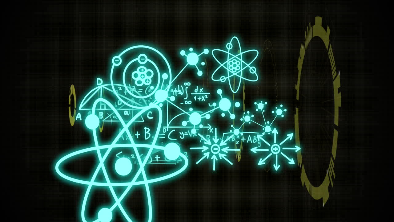 Animation of mathematical equations over scope scanning