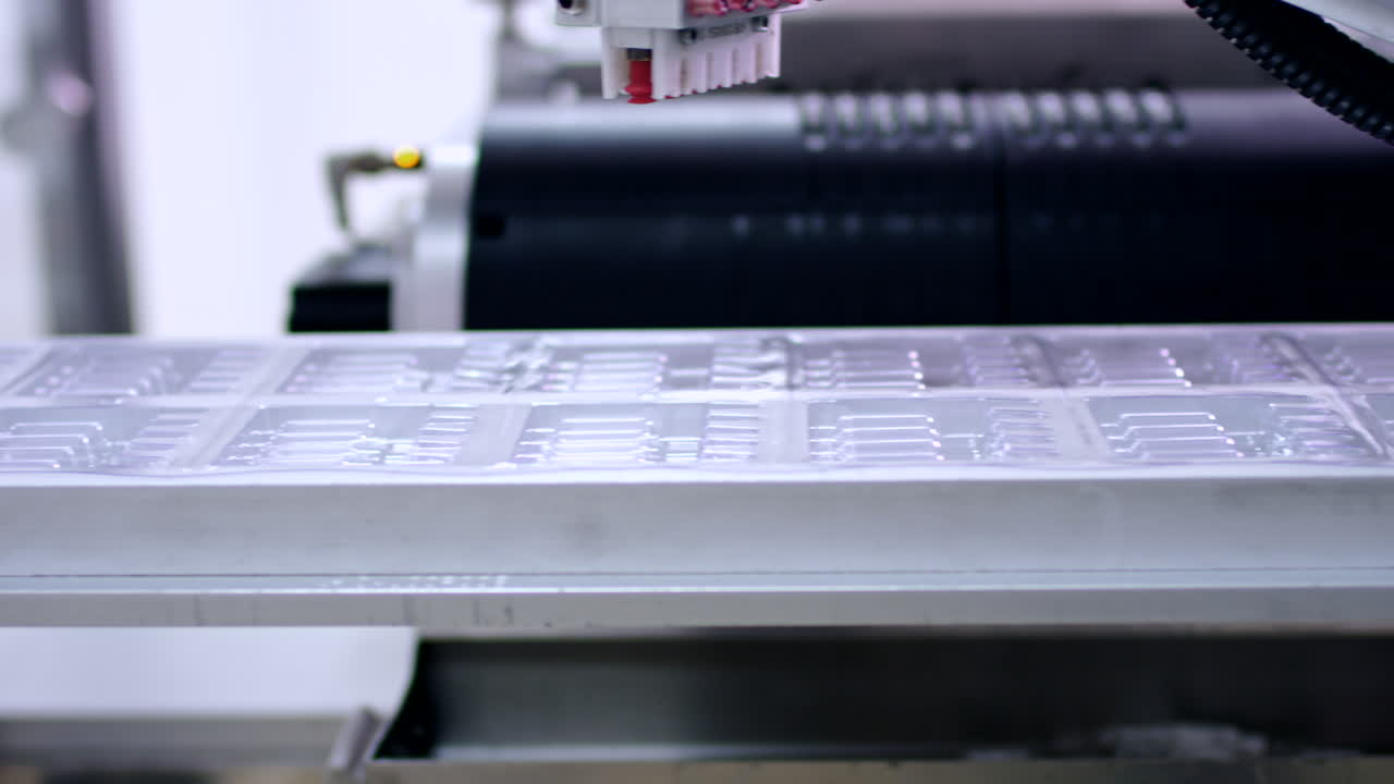 Pharmaceutical manufacturing line. Medicine industry. Automated production line
