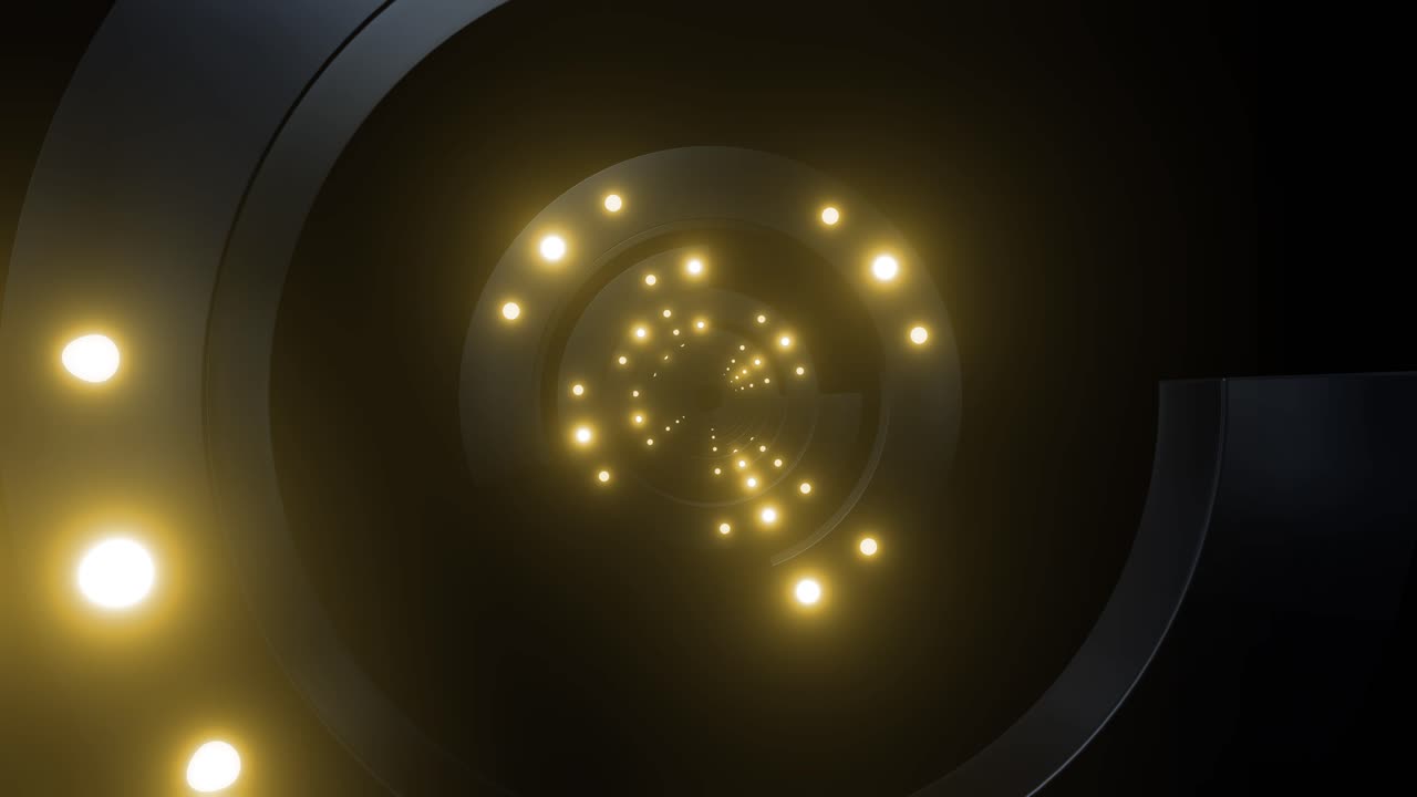 추상적인 반이는 나선형 터널