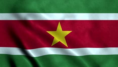 bandera de surinam con un bucle sin costuras de 4k