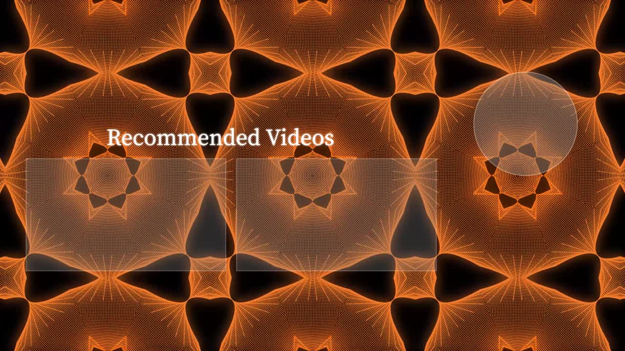 patrón de caleidoscopio tarjeta de finalización pantalla de finalización gráficos de movimiento