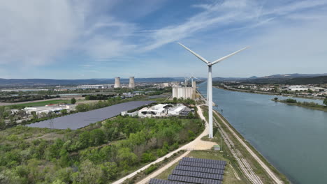 Von-Oben-Verbindet-Donzère-Mondragon-Geschichte-Mit-Nachhaltiger-Energie.