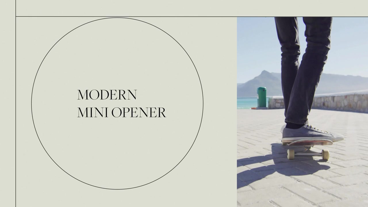 Modern Minimalist Video Opener with Lifestyle and Nature Imagery