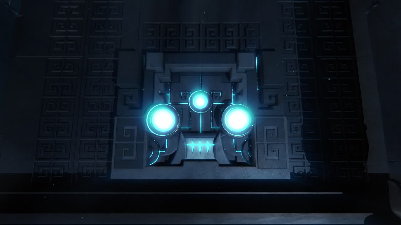 Dragon Face Awakens in Lost Ancient Temple