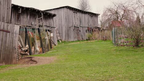 old barns in the countryside