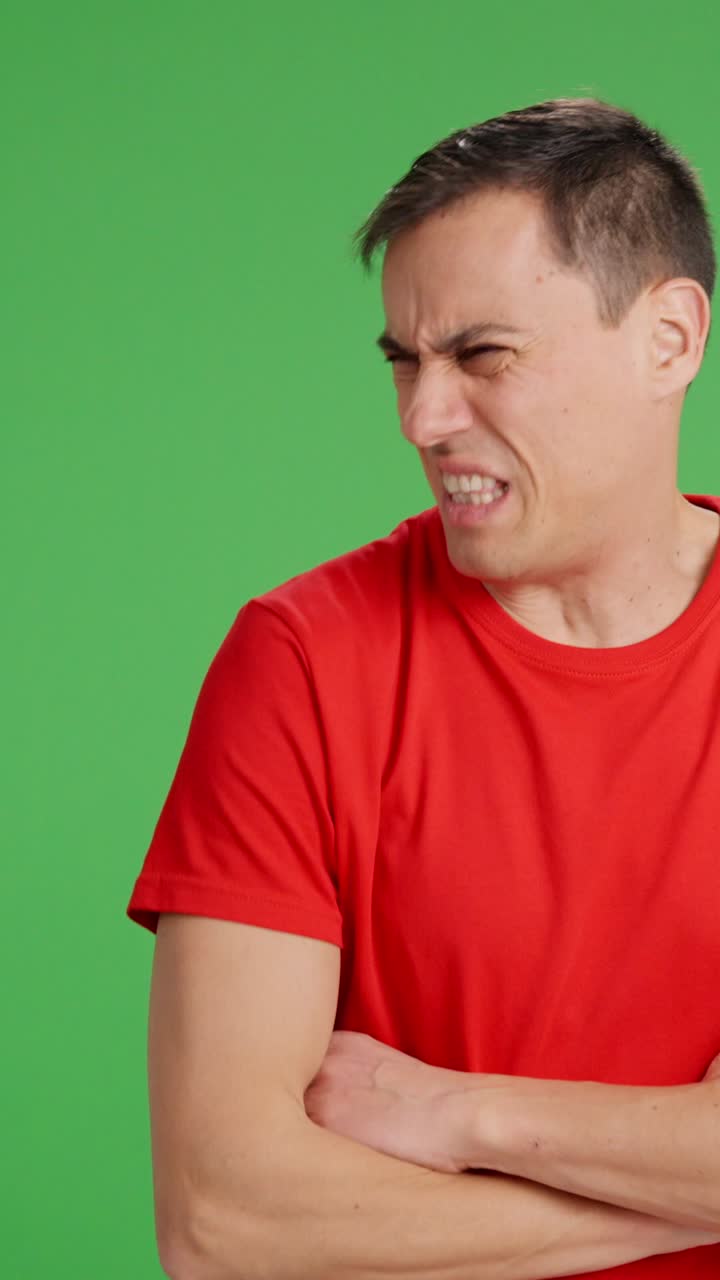 Man who is told something but does not agree