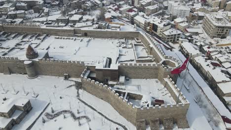 Wawing-Turkish-Flag-In-Castle