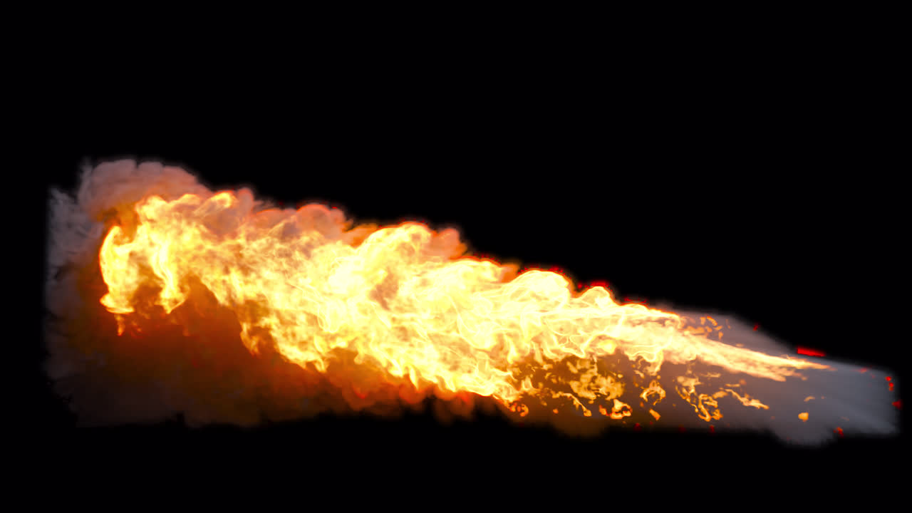 Burning car shape with alpha channel