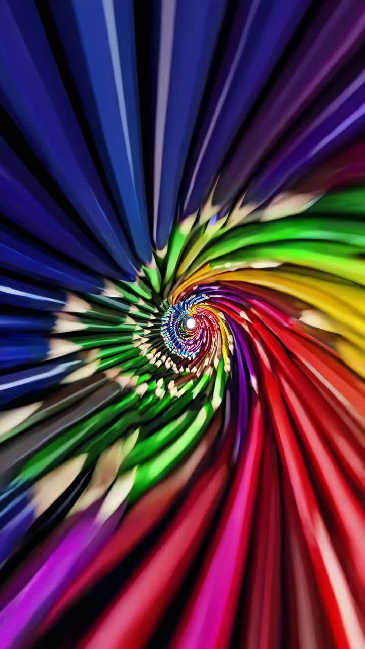 Vibrant Swirls of Colored Pencils
