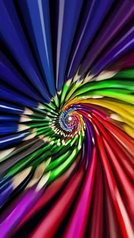 vibrant swirls of colored pencils