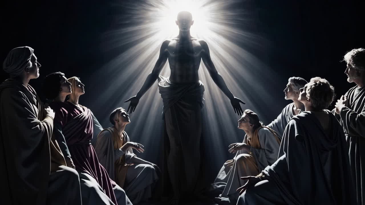 Religious Scene of Jesus Christ with Disciples