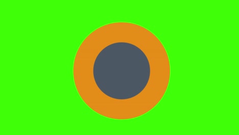 animación de un icono infográfico en un fondo de pantalla verde