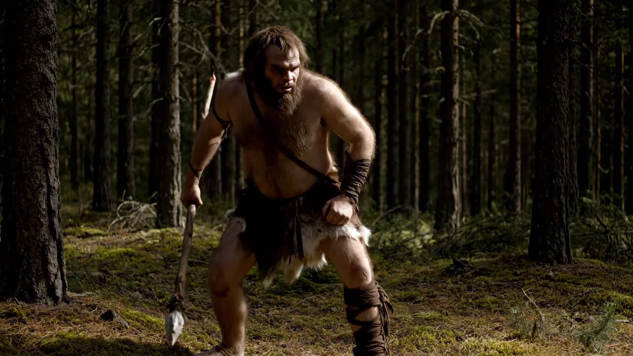 Caveman in the Forest