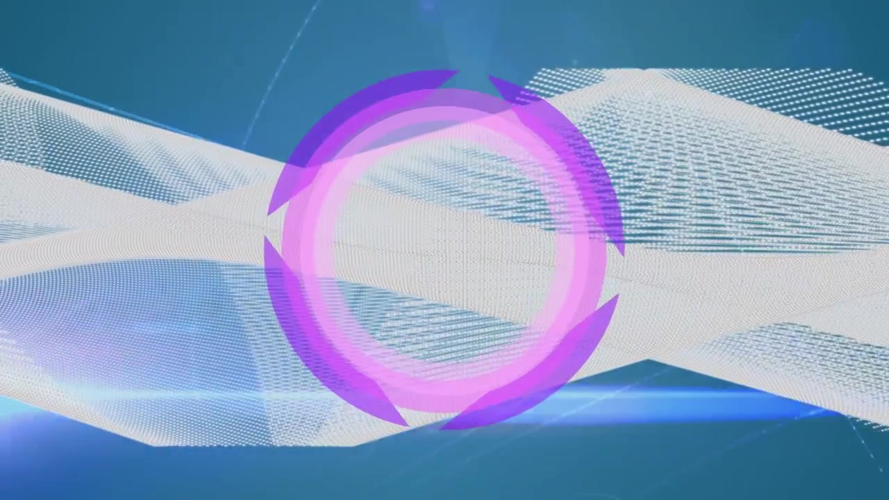 Animation of network of connections over shapes