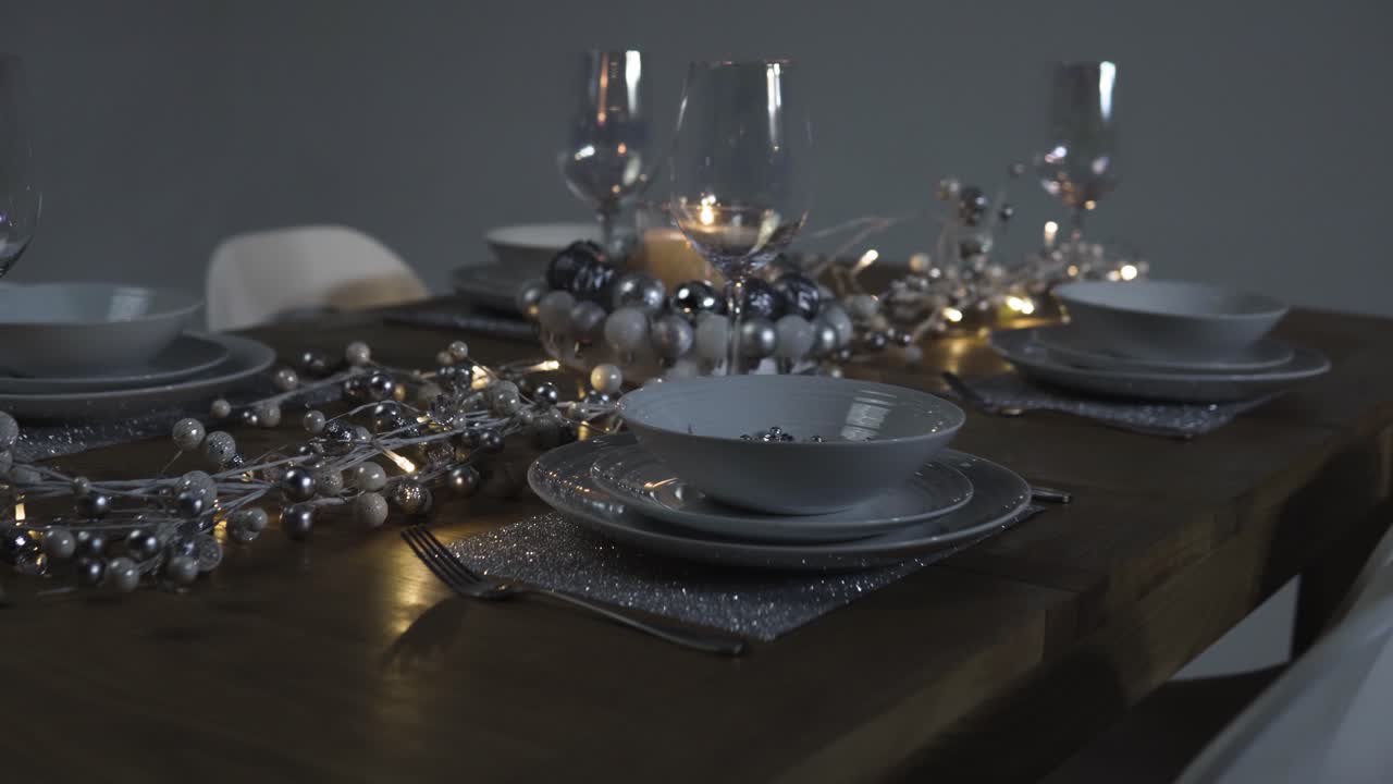 크리스마스 저녁 테이블