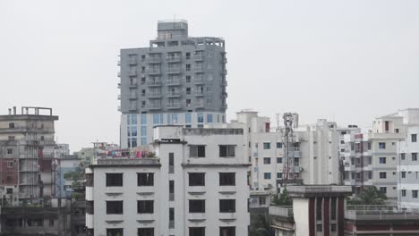 cityscape view of buildings in bangladesh