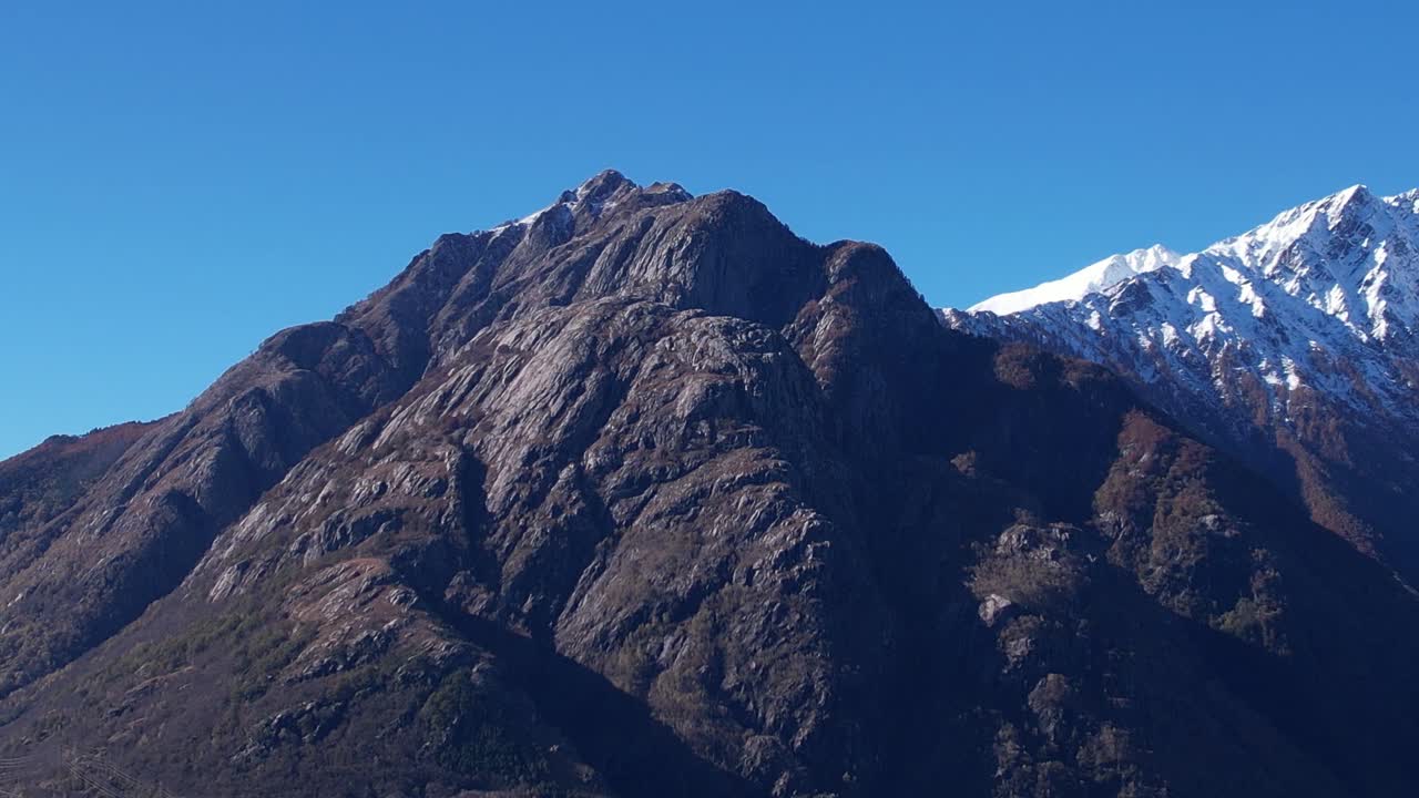Stunning alpine landscape captured from a drone in Italy's majestic Alps