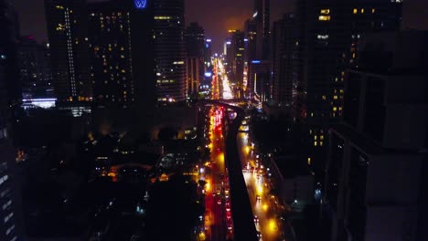 night cityscape of bangkok