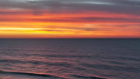 vibrant sunset over the ocean