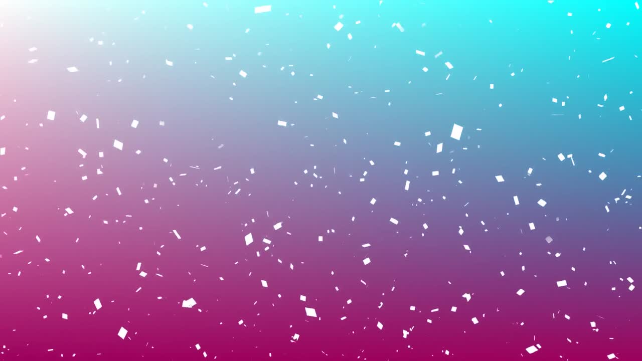 白いコンフェッティが落ちる