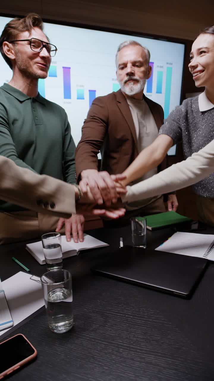 Diverse Business Professionals Demonstrating Teamwork and Unity