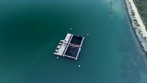 white seabass hatchery carlsbad lagoon drone view
