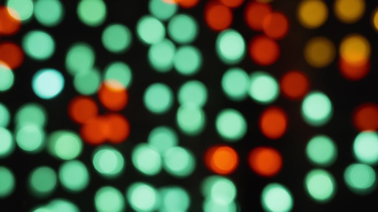 Colorful bokeh round lights
