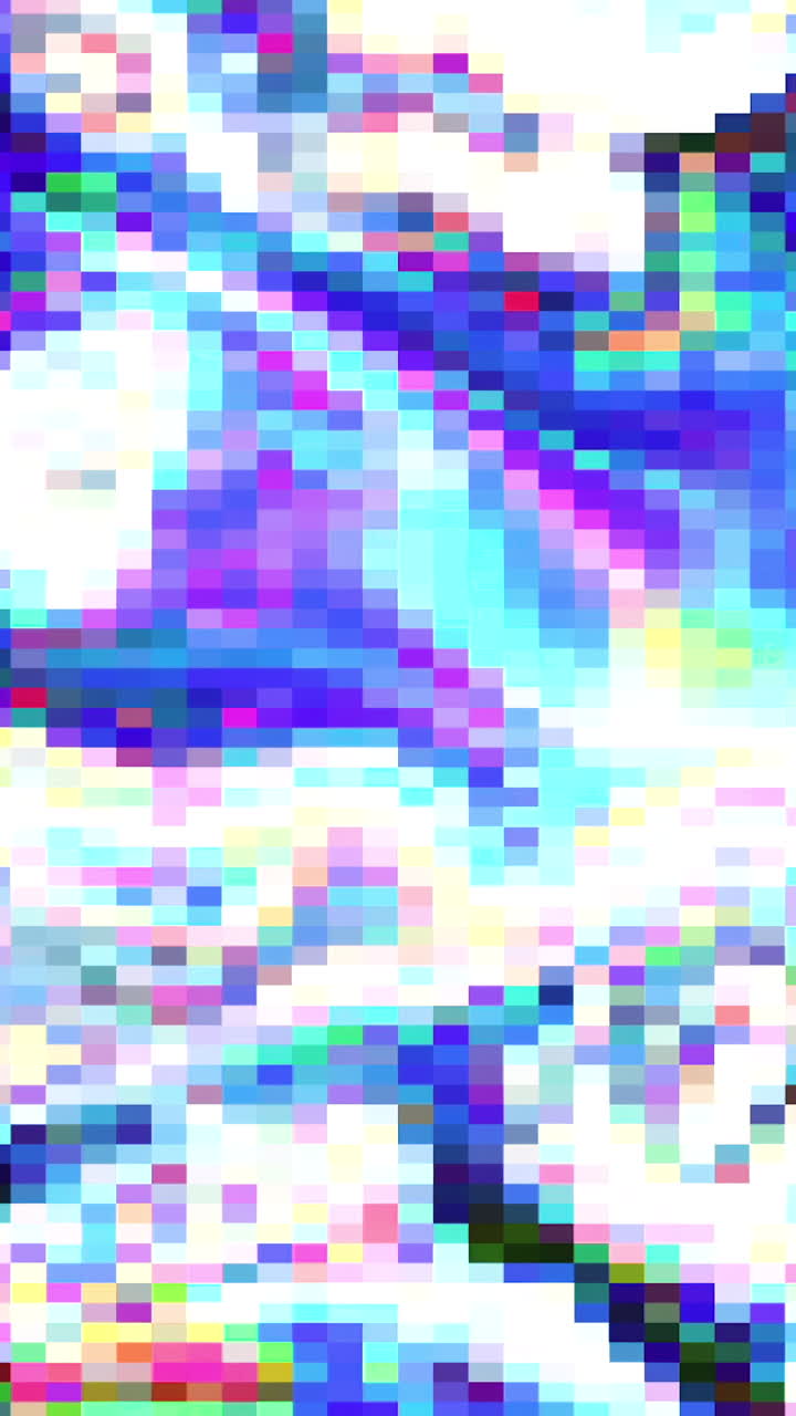 Abstract Pixelated Art