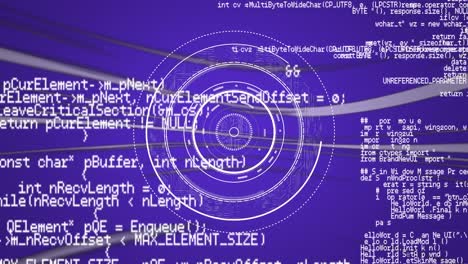 Datos-Y-Círculos-Moviéndose-Sobre-Fondo-Morado