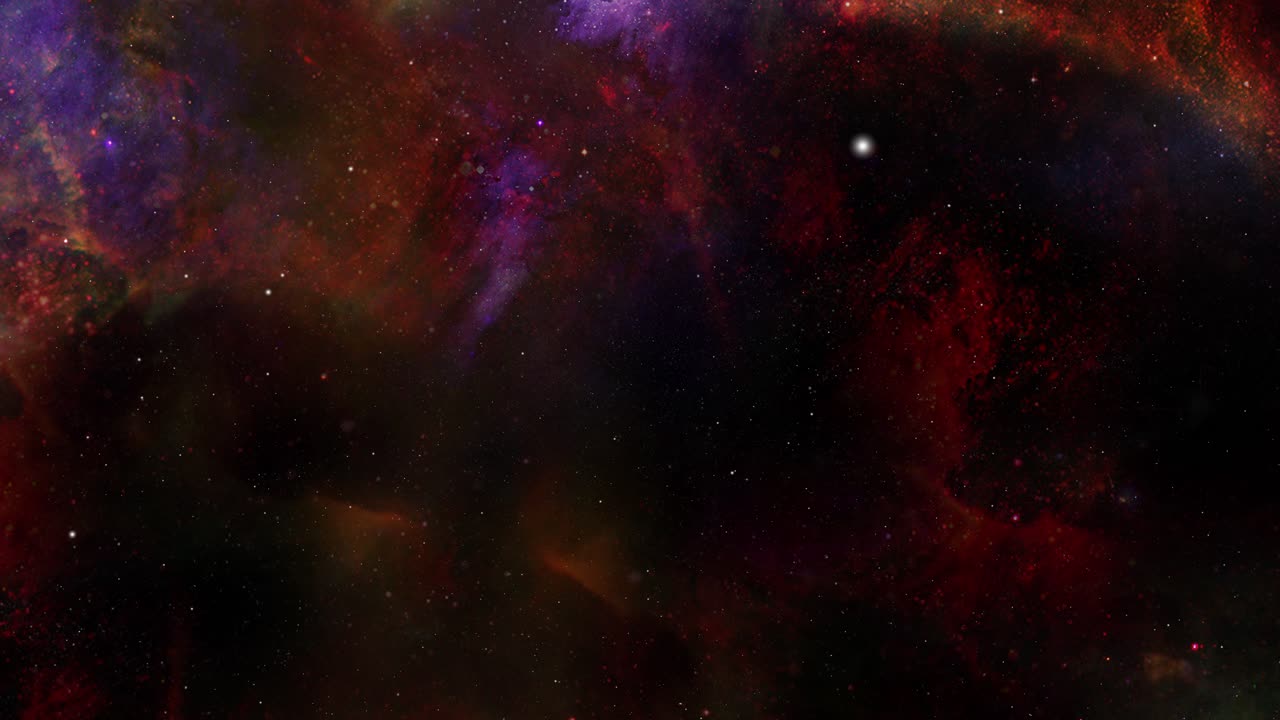 Constelación del universo con estrellas y nebulosa
