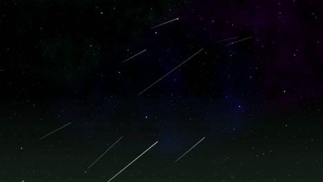 animación de partículas de meteoritos del universo gráficos de movimiento