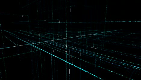 tecnología de fondo placa de circuitos y código. elementos gráficos de bucle 4k