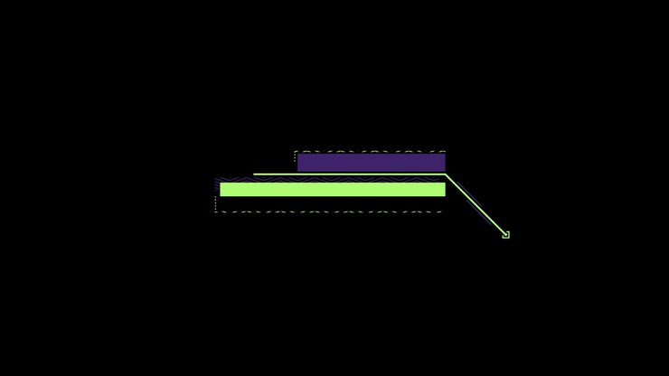 Animated Lower Third Graphic with Geometric Shapes and Lines
