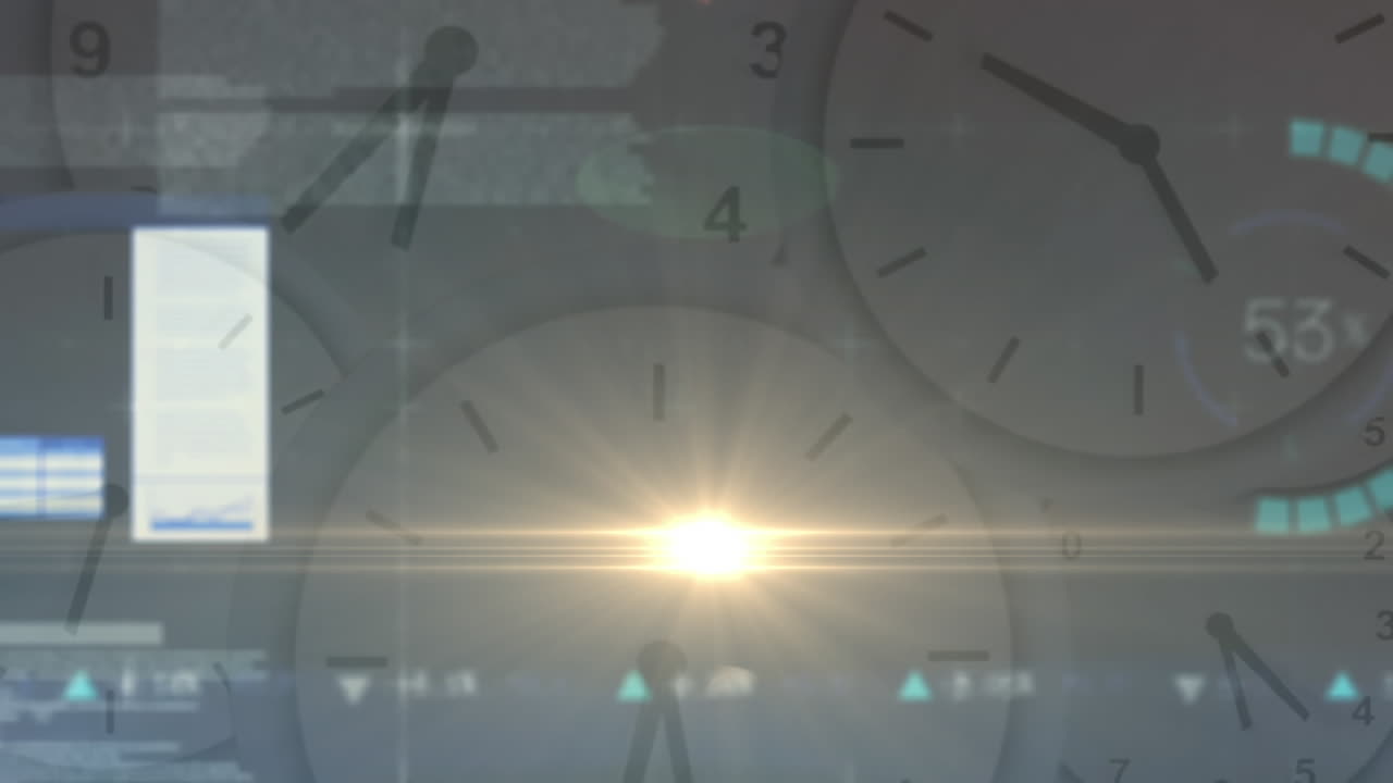 시간에 따라 금융 데이터 처리의 애니메이션