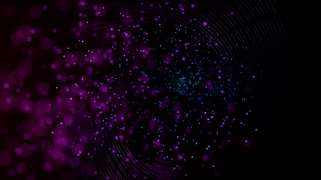 Disco Particles Background with Lights. Neon Particles