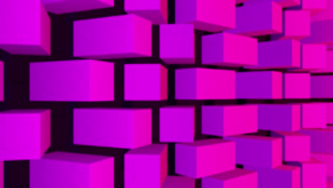 abstract 3d purple blocks