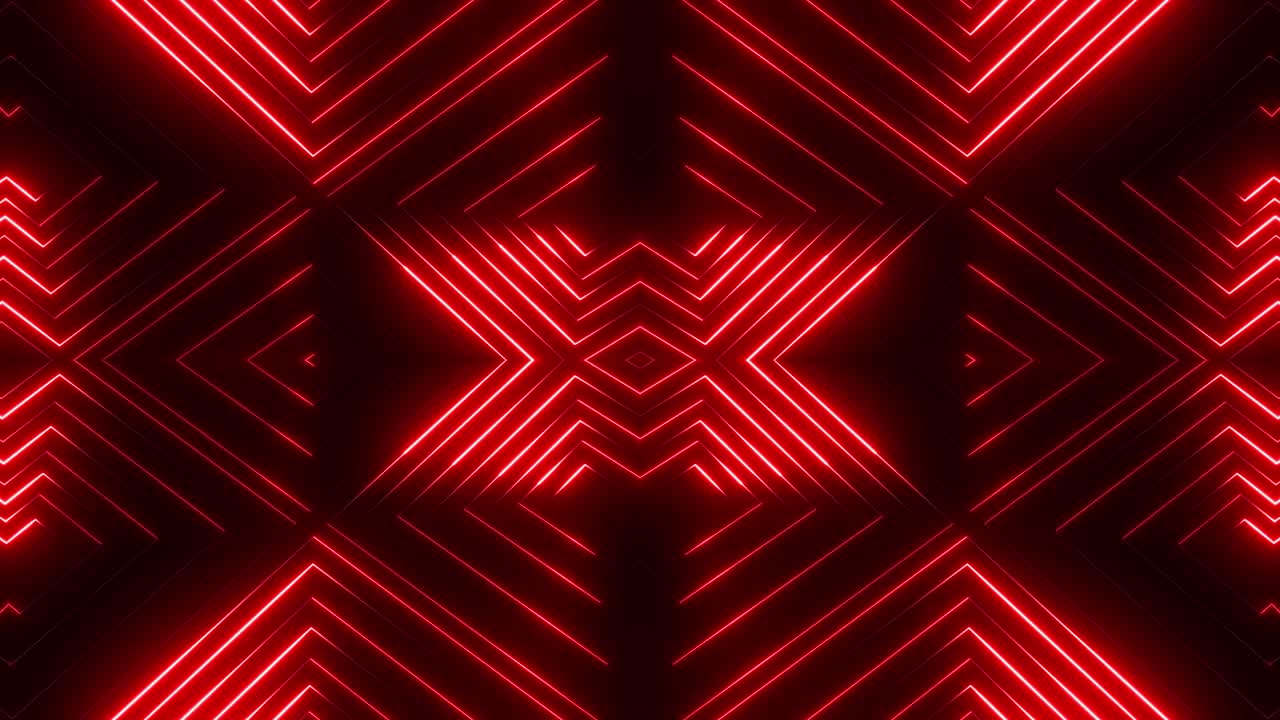 Motivo geometrico rosso neon