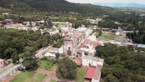 vista rotacional del templo de la unesco tochimilco