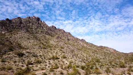 motion-lapse from piestewa peak nature trail to the rock face of piestewa peak