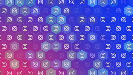 Social-Instagram-icons-pattern-on-network-background