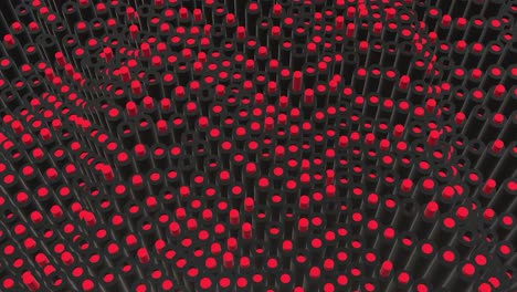 patrón geométrico abstracto con círculos rojos y negros